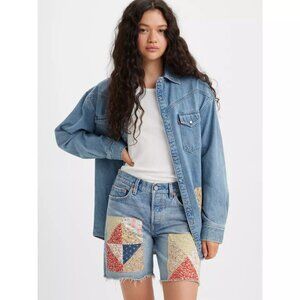 NEW Levis 501® 90s Patchwork Women's Shorts Size 28 (runs small)